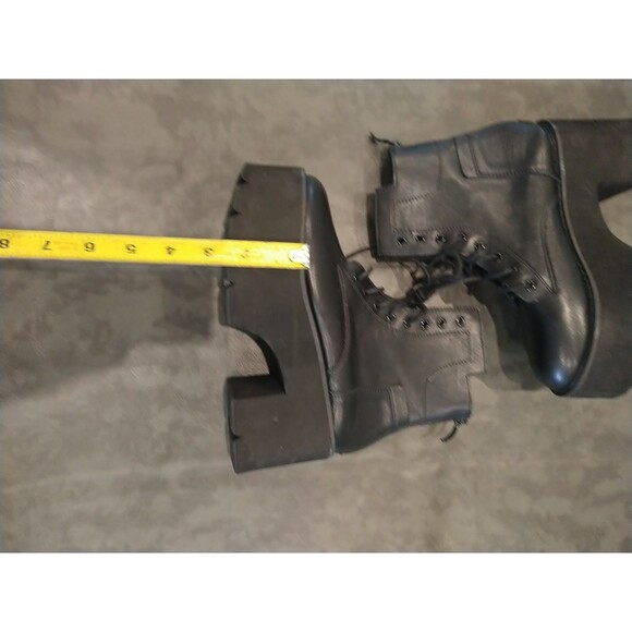 Chunky Platform Boots Eur 37 Goth Grunge Y2K - Picture 5 of 11